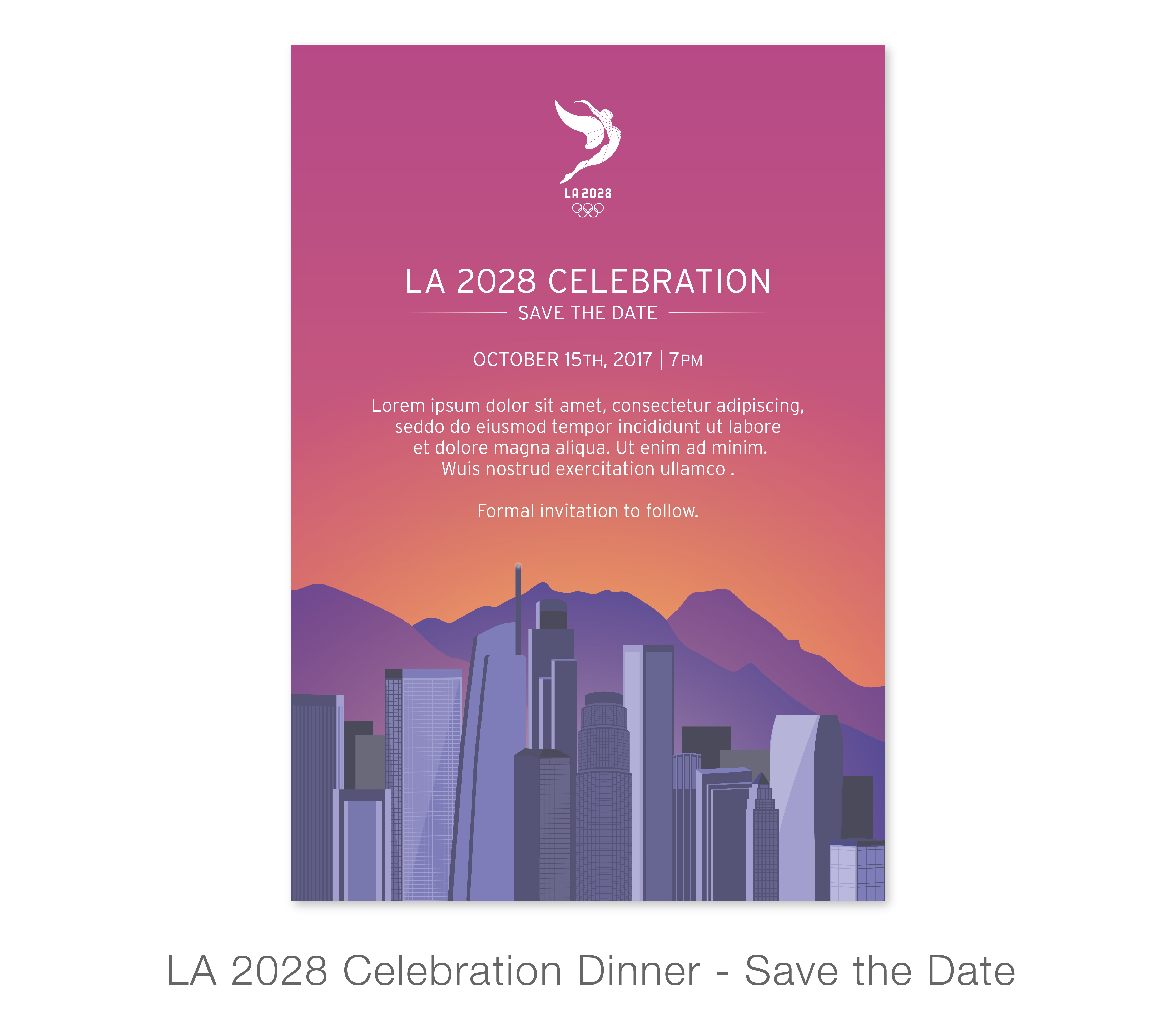 LA2028 Celebration Dinner Save the Date